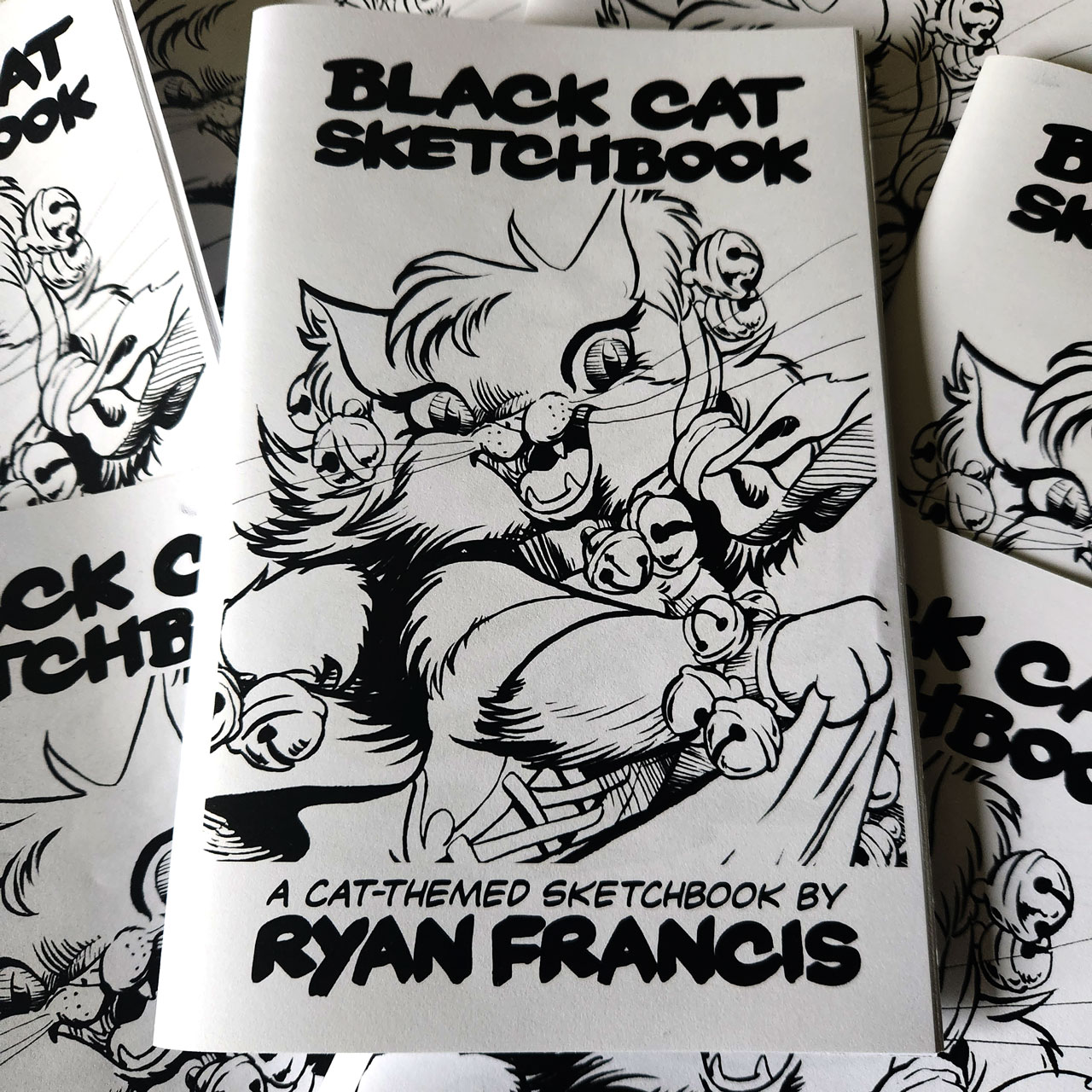 The Black Cat Sketchbook Zine - MastaFran ComicsMastaFran Comics